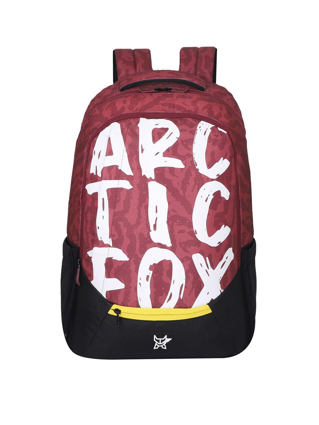 arctic fox printed water resistance laptop bag