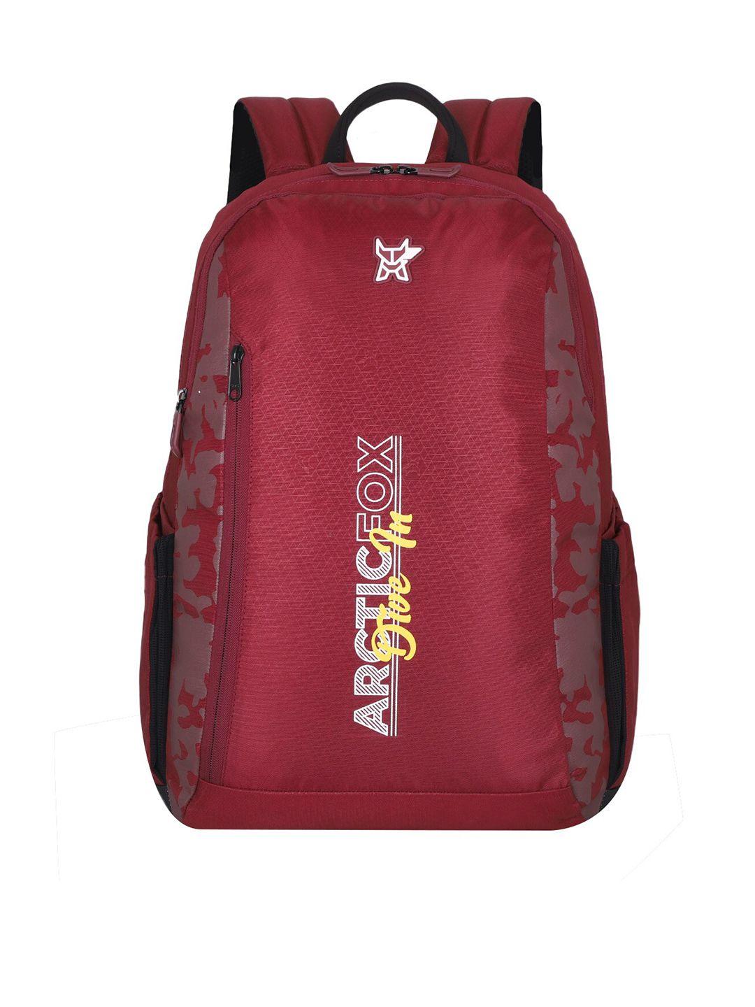 arctic fox printed water resistant back pack