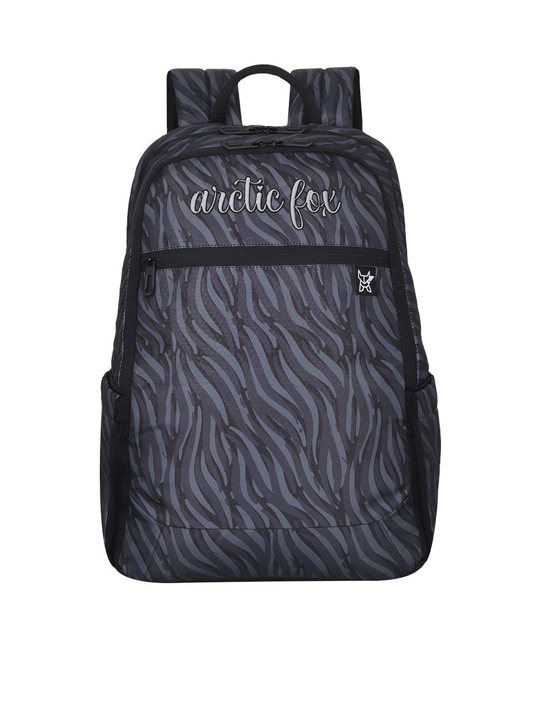 arctic fox printed water resistant laptop bag