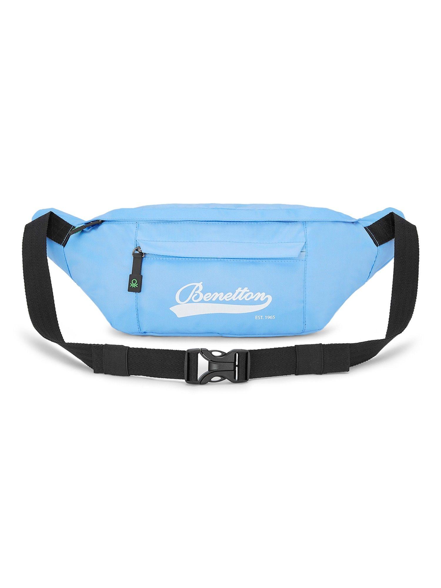 arctic polyester waist pouch bags & cases for unisex-light blue (m)