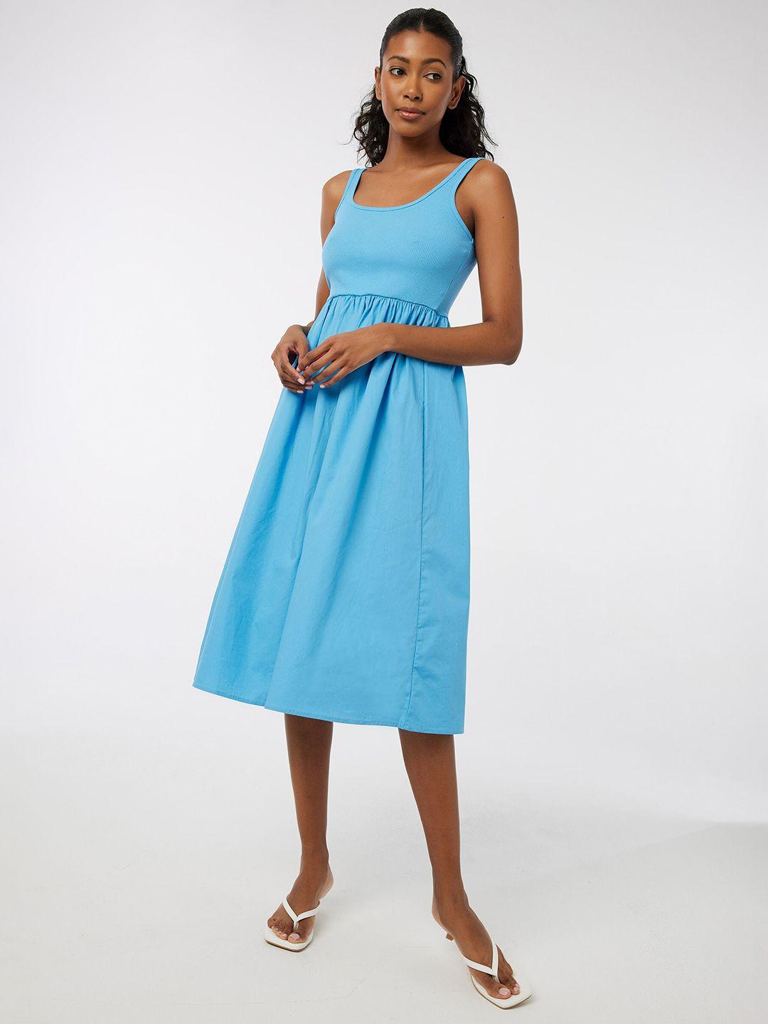 ardene scoop neck cotton fit & flare dress