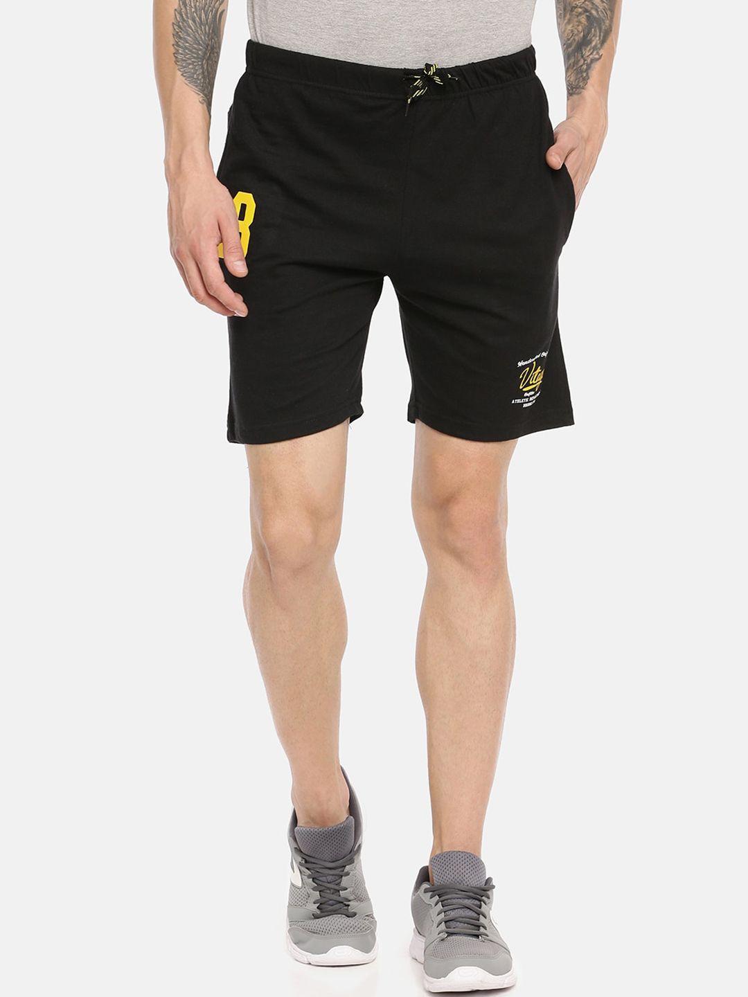 ardeur men black sports shorts