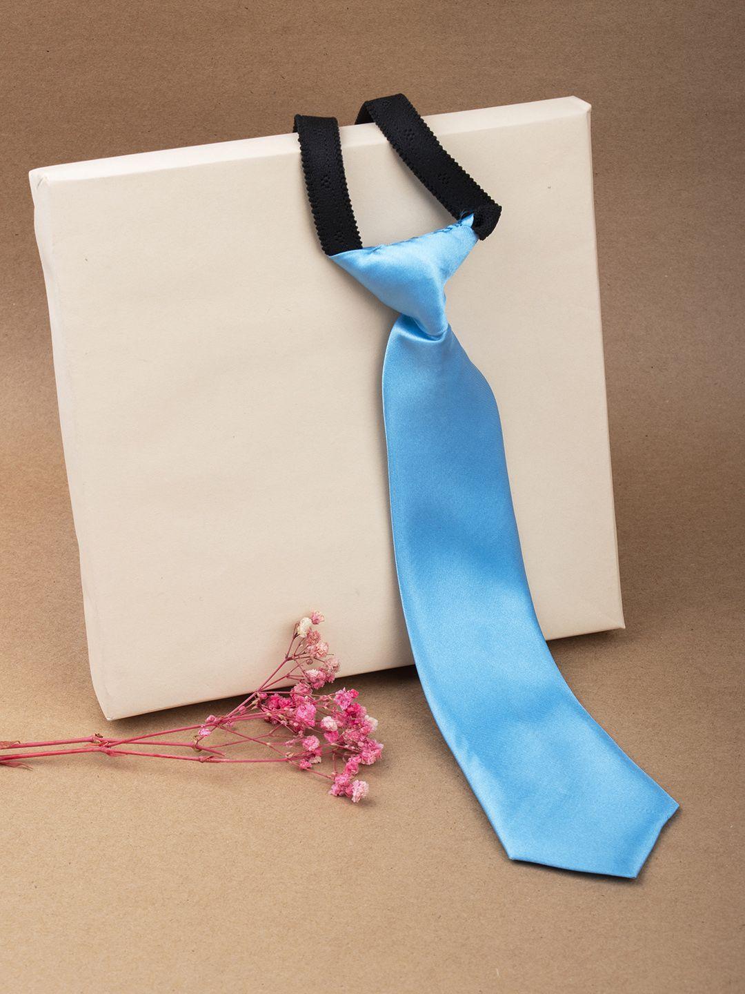 arendelle boys blue satin adjustable skinny tie