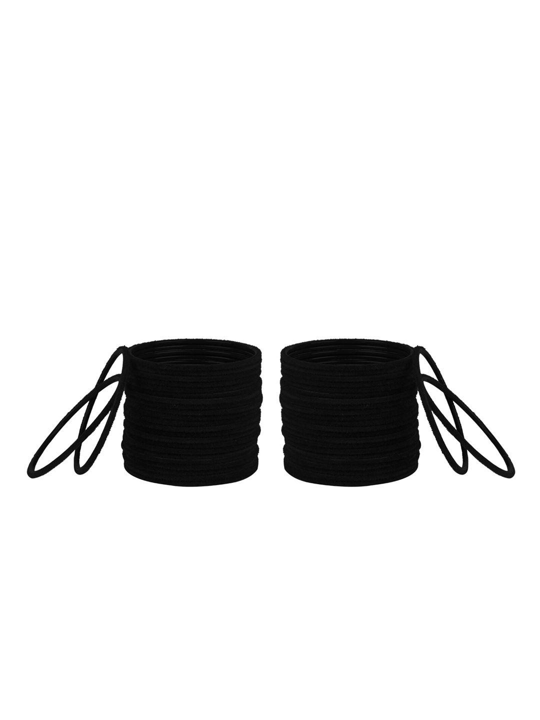 arendelle set of 48 black solid bangles
