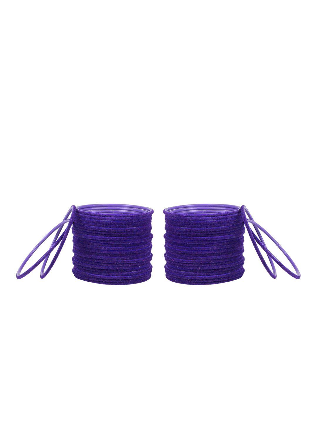arendelle set of 48 purple solid bangles