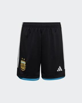 argentina home shorts with placement logo print