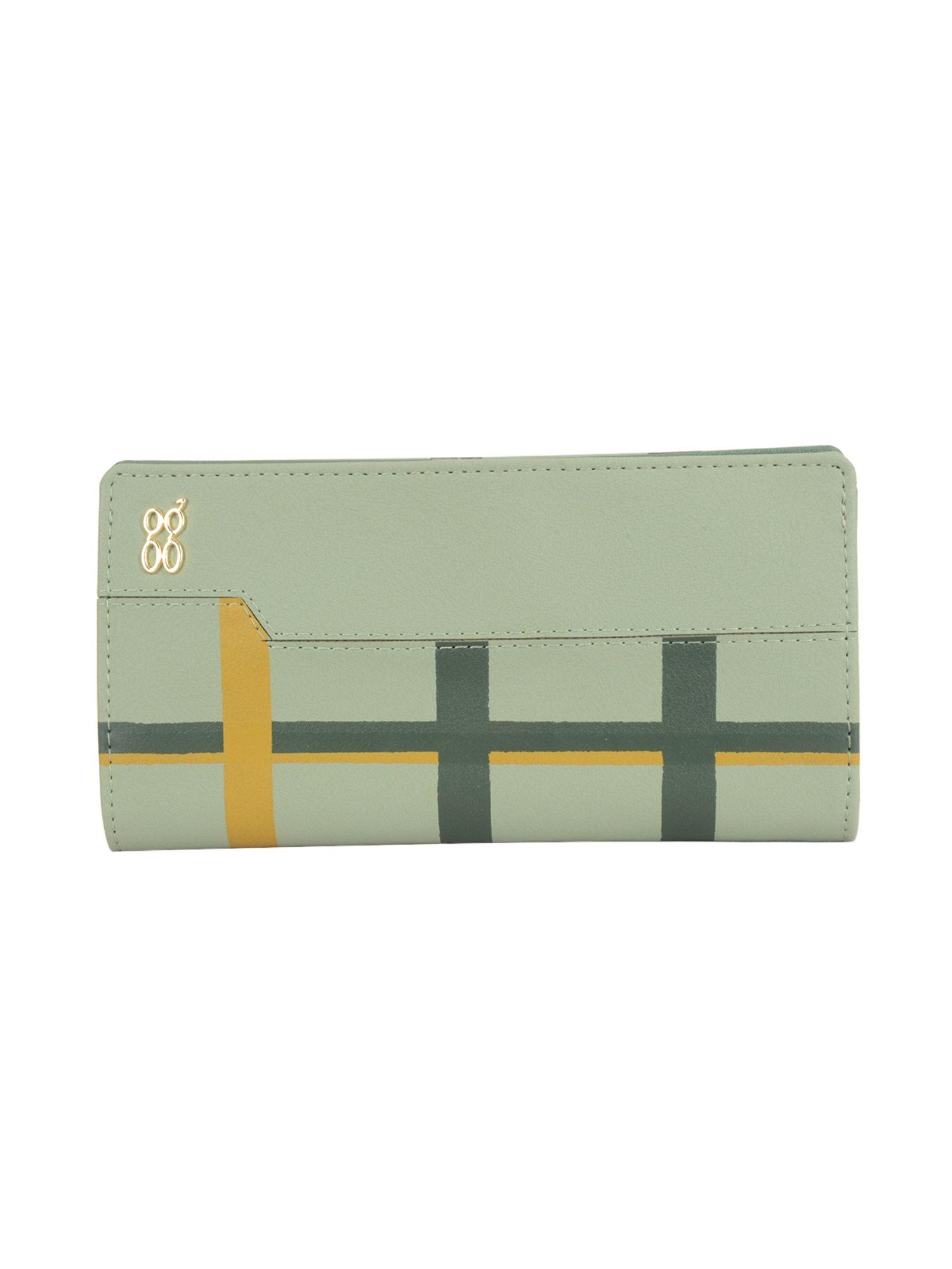argon green 2 fold wallet (l)