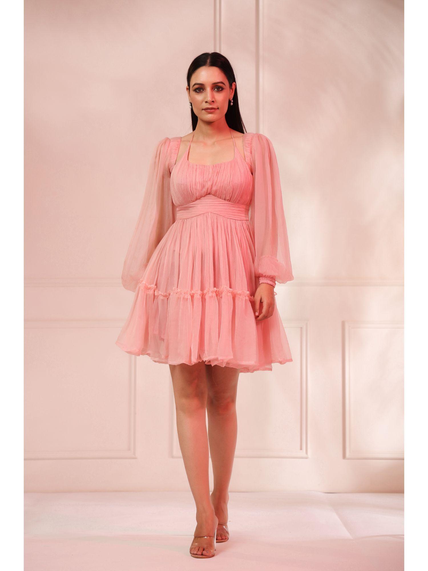 aria pink mini dress