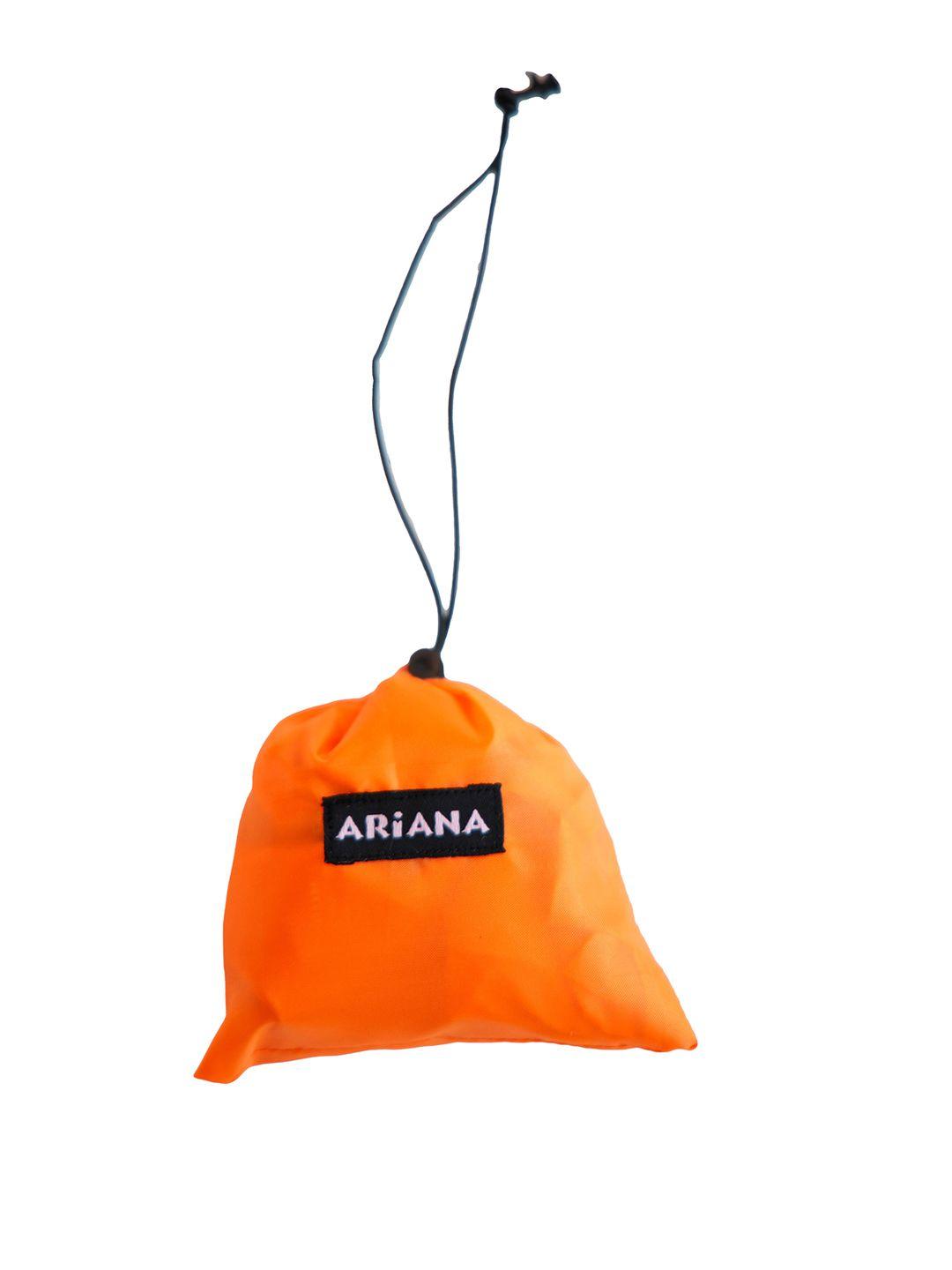ariana orange lightweight shopping travel pouch