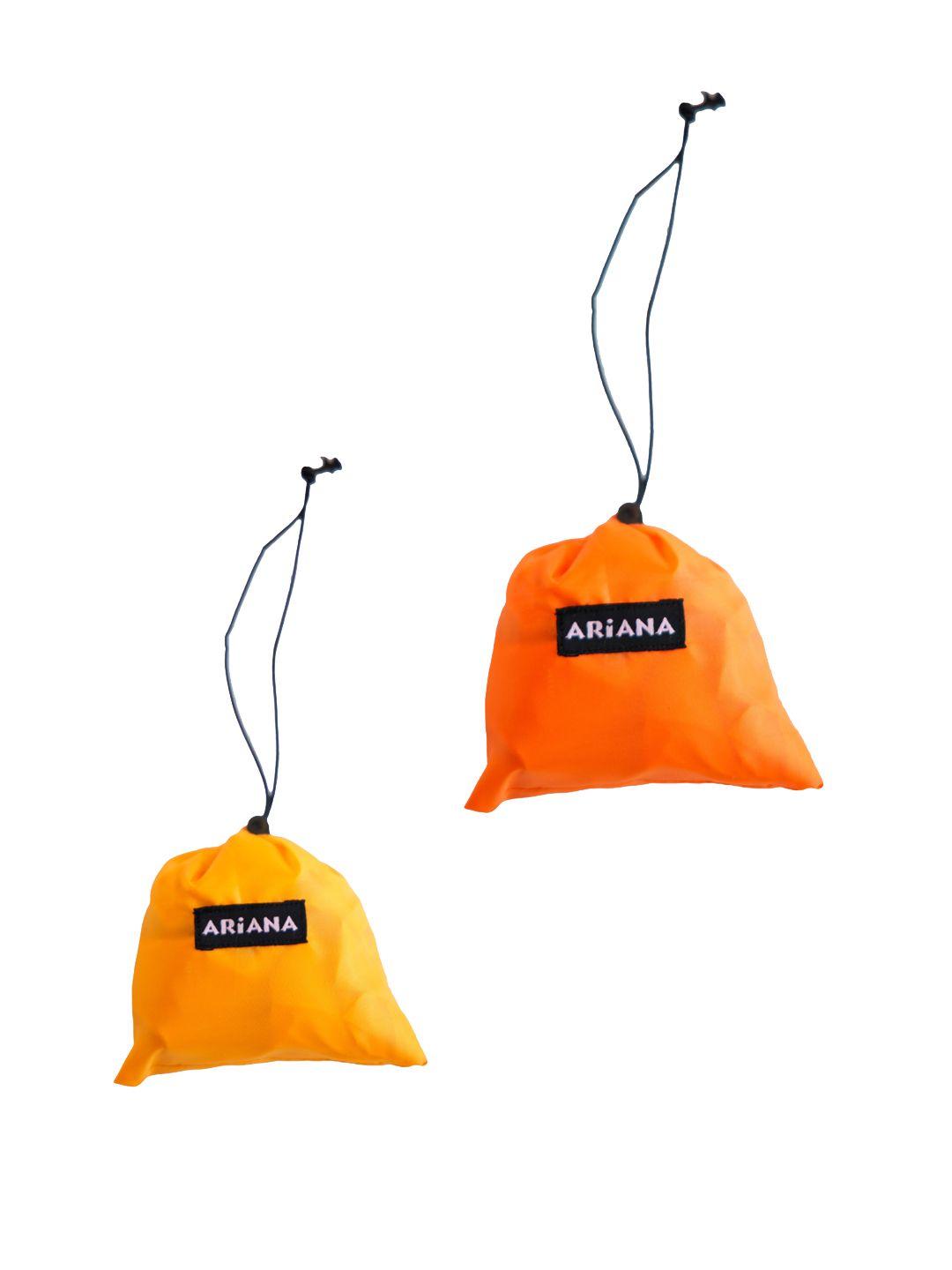 ariana pack of 2 orange & yellow travel pouch