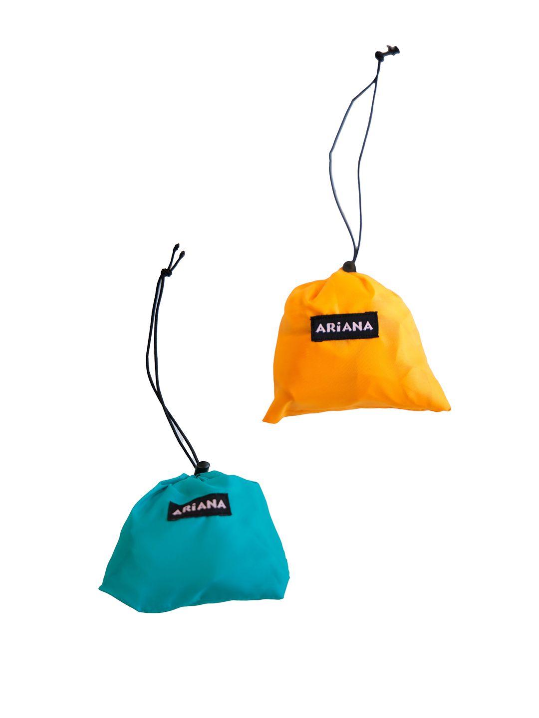ariana pack of 2 yellow & blue travel pouch