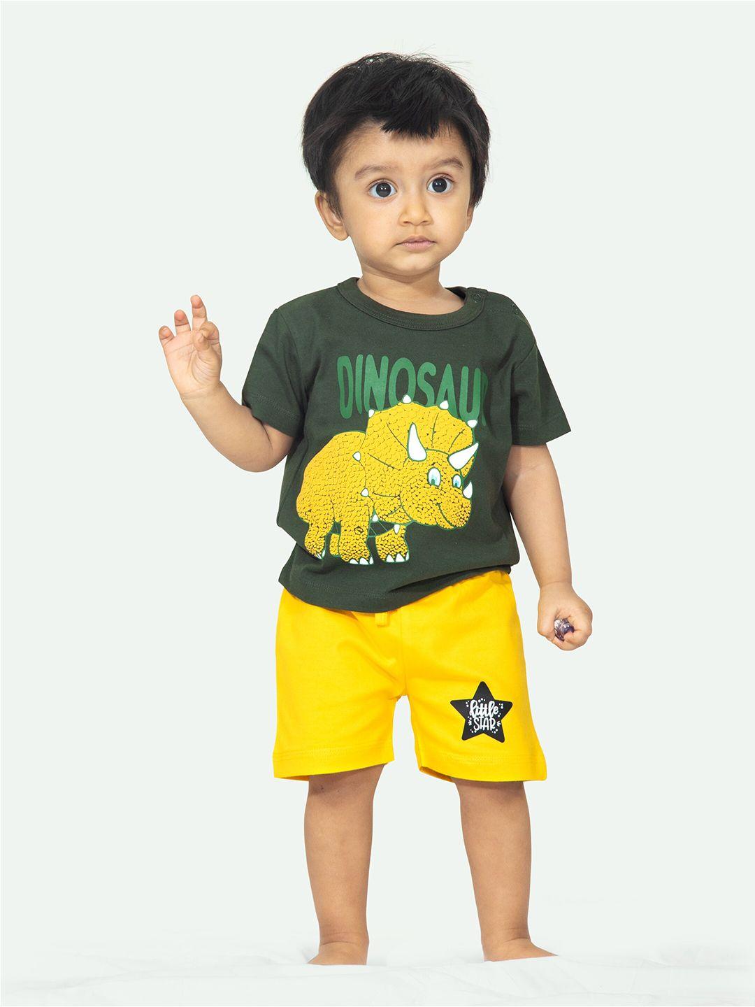 ariel kids printed pure cotton t-shirt with shorts