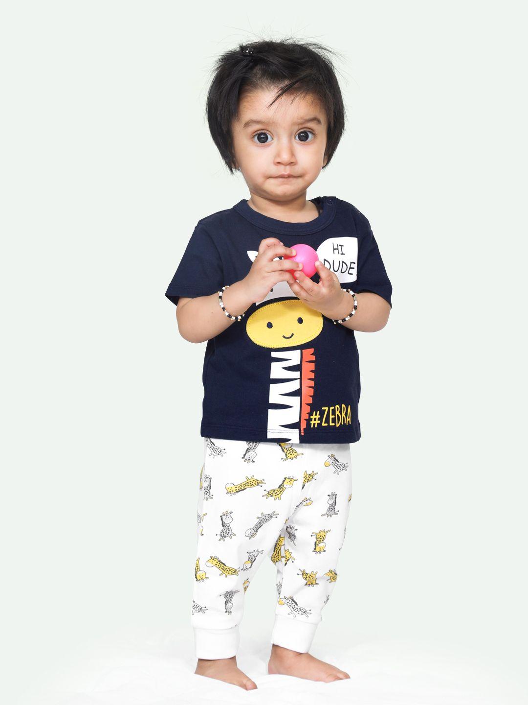 ariel-unisex-kids-printed-cotton-top-with-pyjama-set