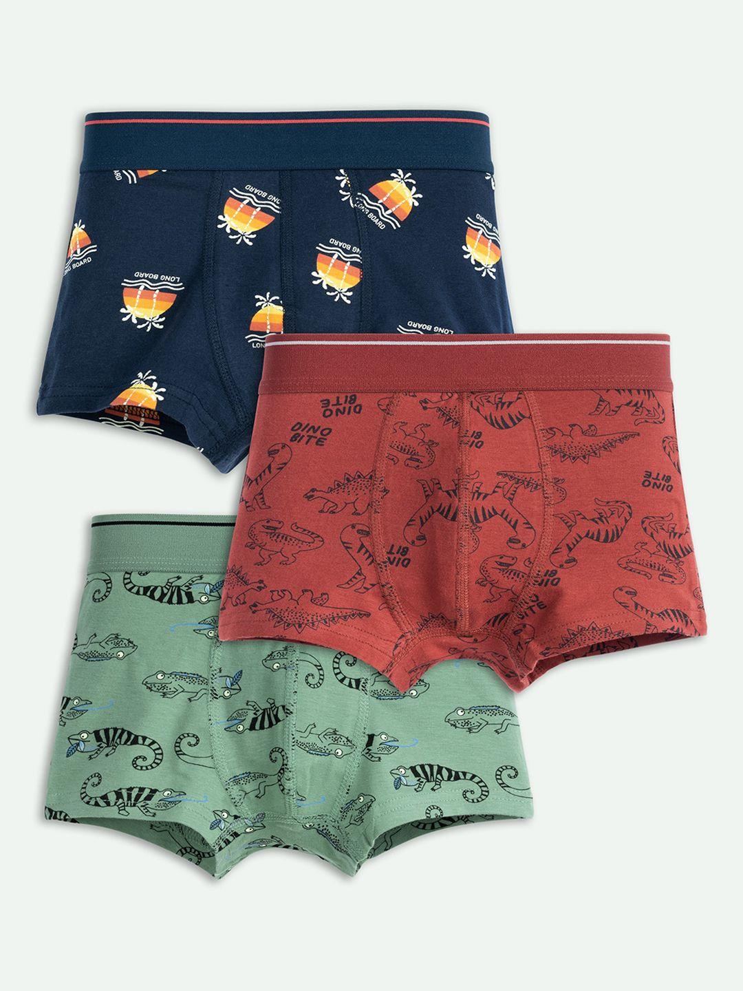 ariel boys pack of 3 printed assorted cotton boxer style briefs ar-bt-p3-s1