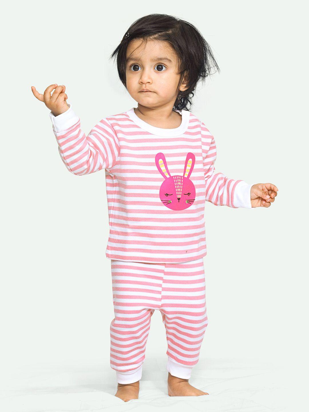 ariel infant kids printed pure cotton t-shirt with pyjamas