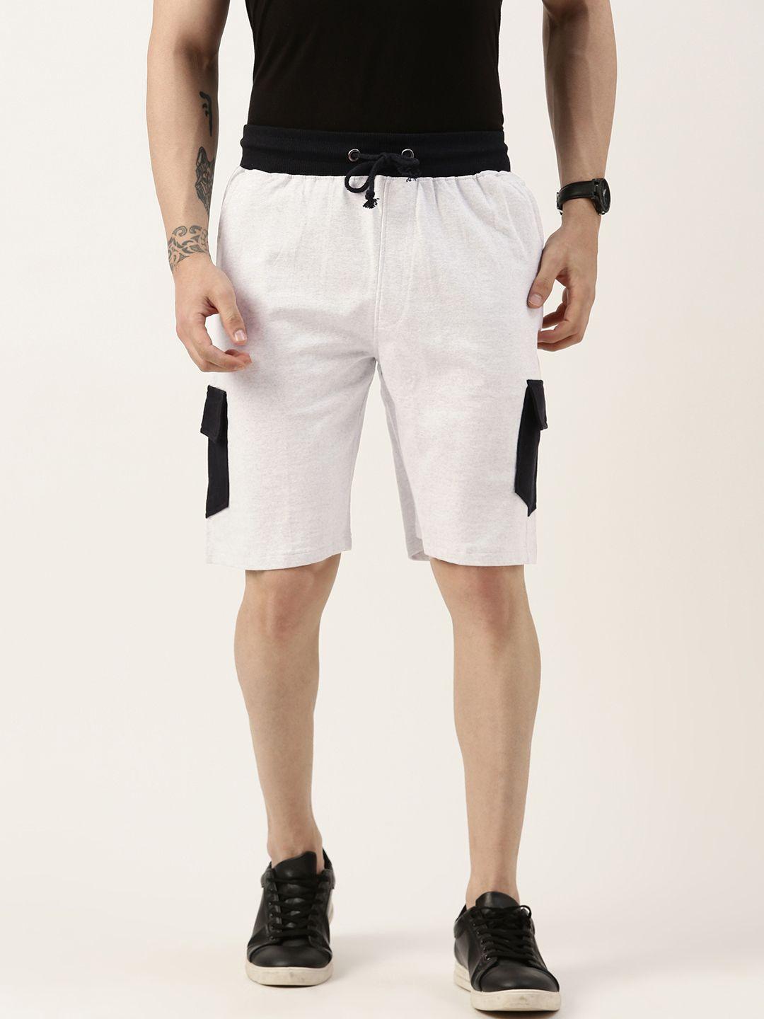 arise men colourblocked cargo shorts