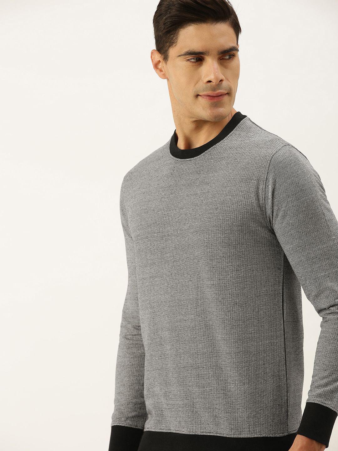arise men grey pure cotton sweatshirt
