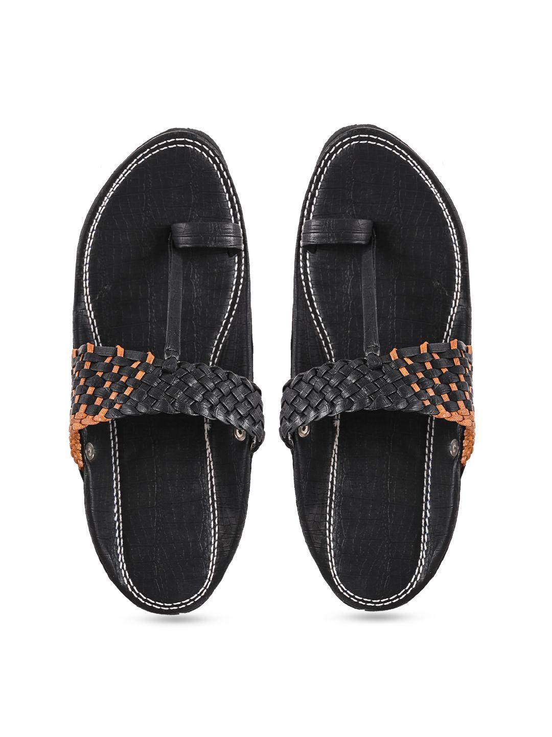 aristitch men black ethnic comfort sandals