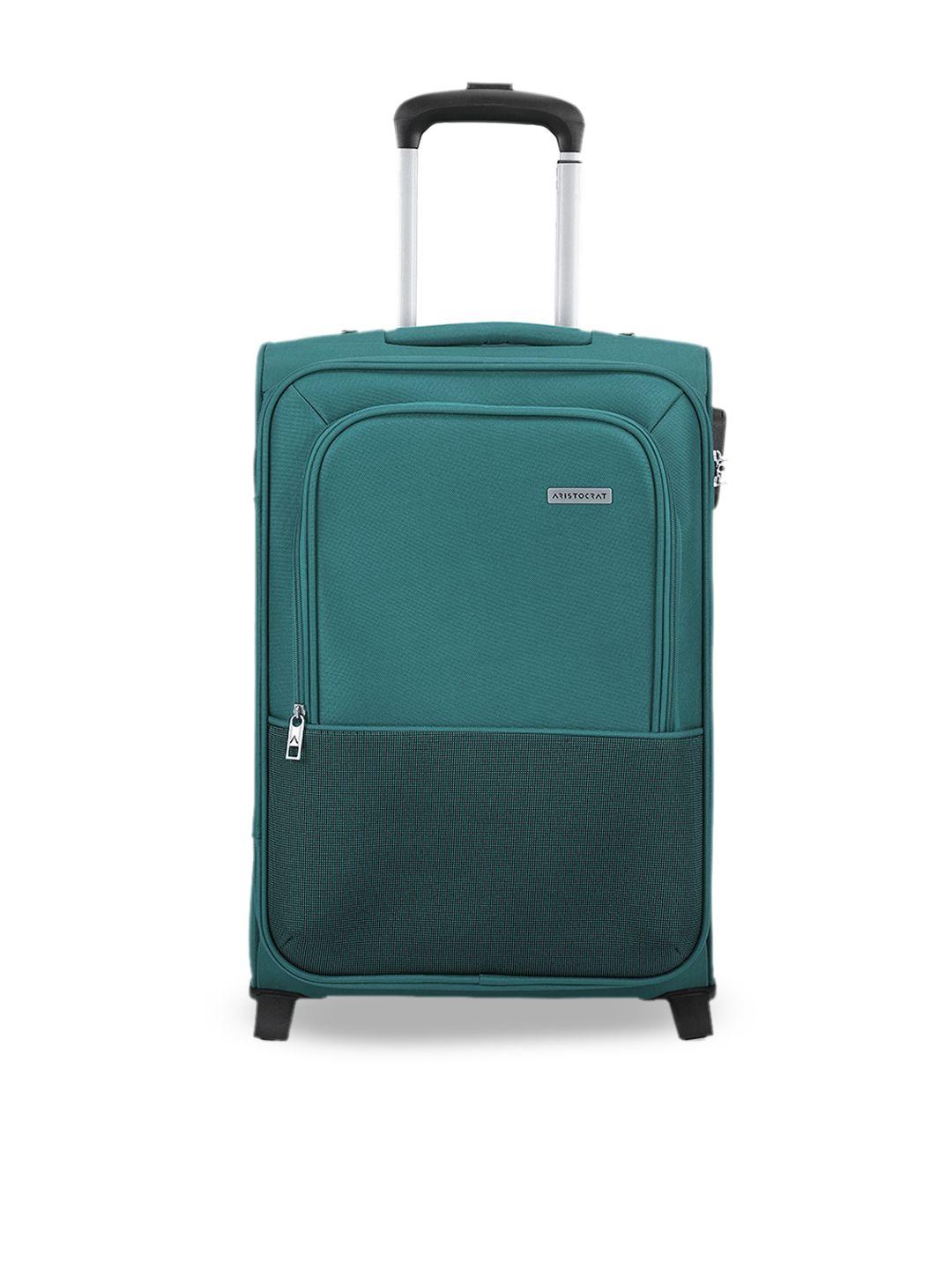 aristocrat soft-sided large trolley suitcase