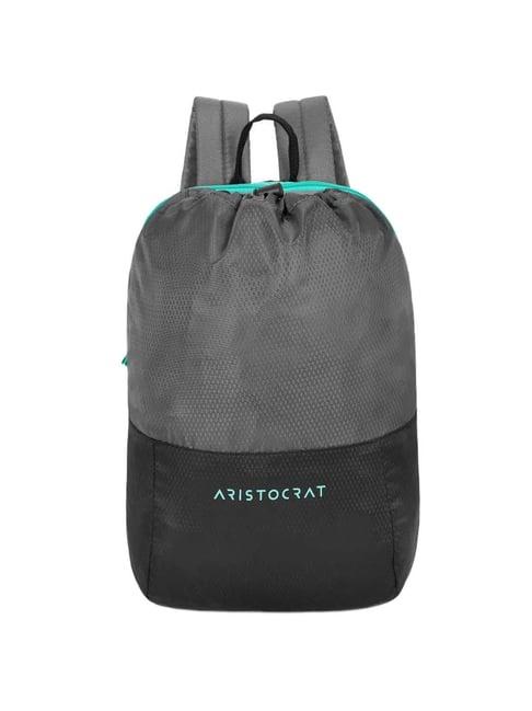 aristocrat 15 ltrs grey medium backpack