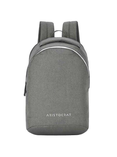 aristocrat 15 ltrs grey medium laptop backpack