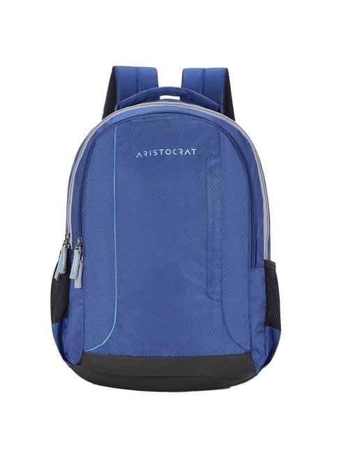 aristocrat 26 ltrs blue medium laptop backpack