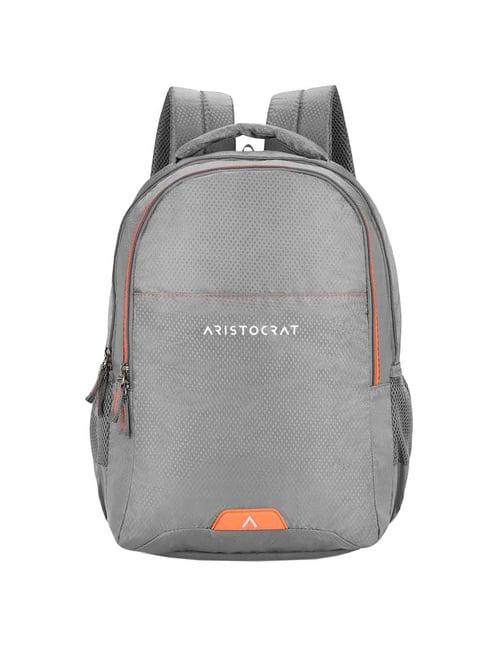 aristocrat 26 ltrs grey medium laptop backpack