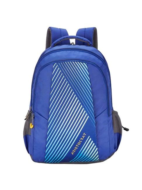 aristocrat 27 ltrs blue medium backpack