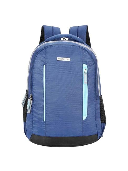 aristocrat 27 ltrs blue medium laptop backpack