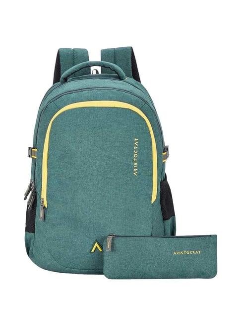 aristocrat 32 ltrs green medium backpack