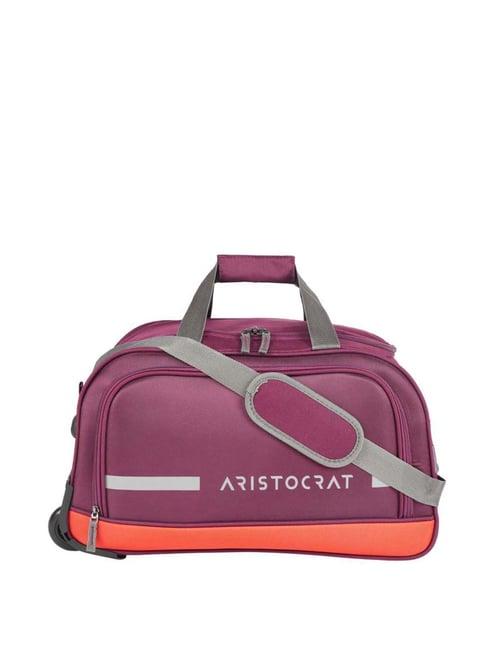 aristocrat cleo wine medium duffle trolley bag