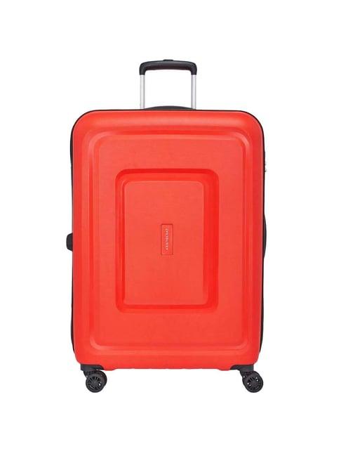 aristocrat endeavour fiery red textufiery red hard large trolley bag - 53 cm