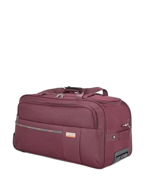 aristocrat maroon medium soft cabin trolley - 66 cm