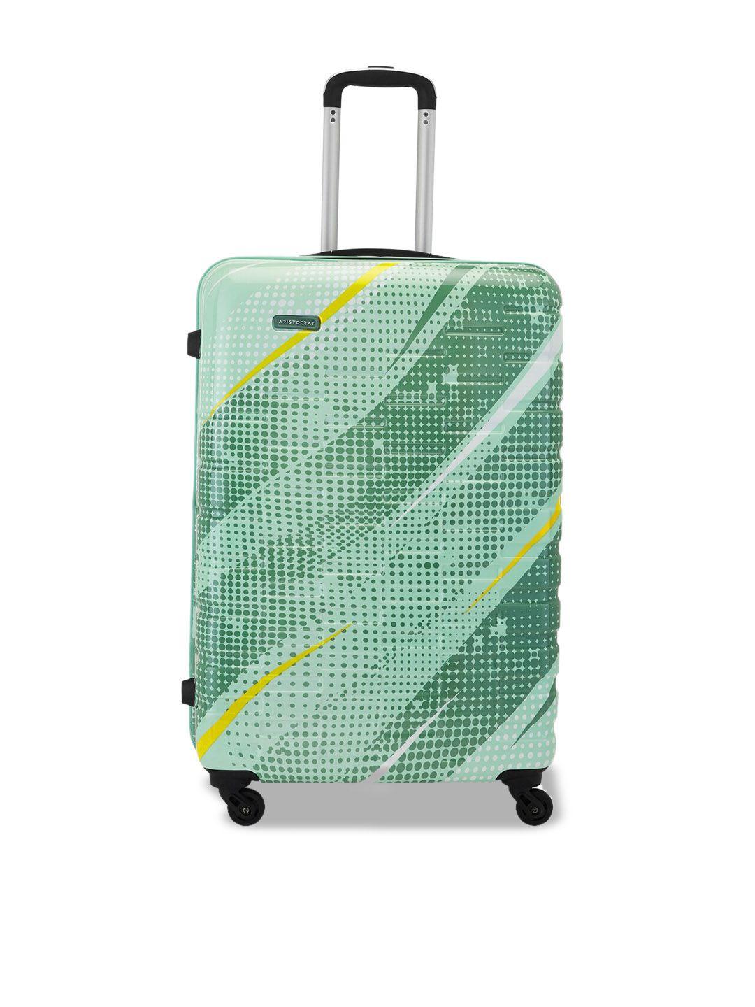 aristocrat radiance textured water resistant hard-sided trolley bag