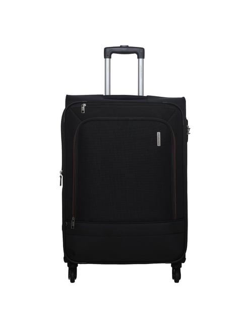 aristocrat saphire dark grey 4 wheel medium soft cabin trolley - 46 cm