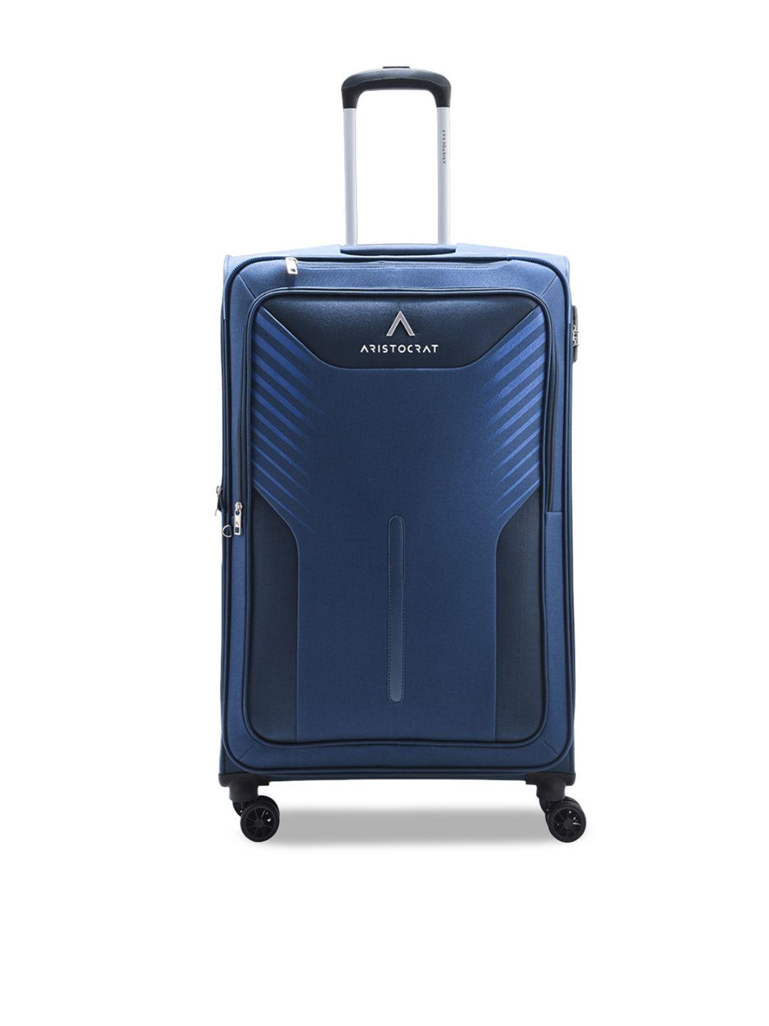 aristocrat soft sided large trolley suitcase 48 l