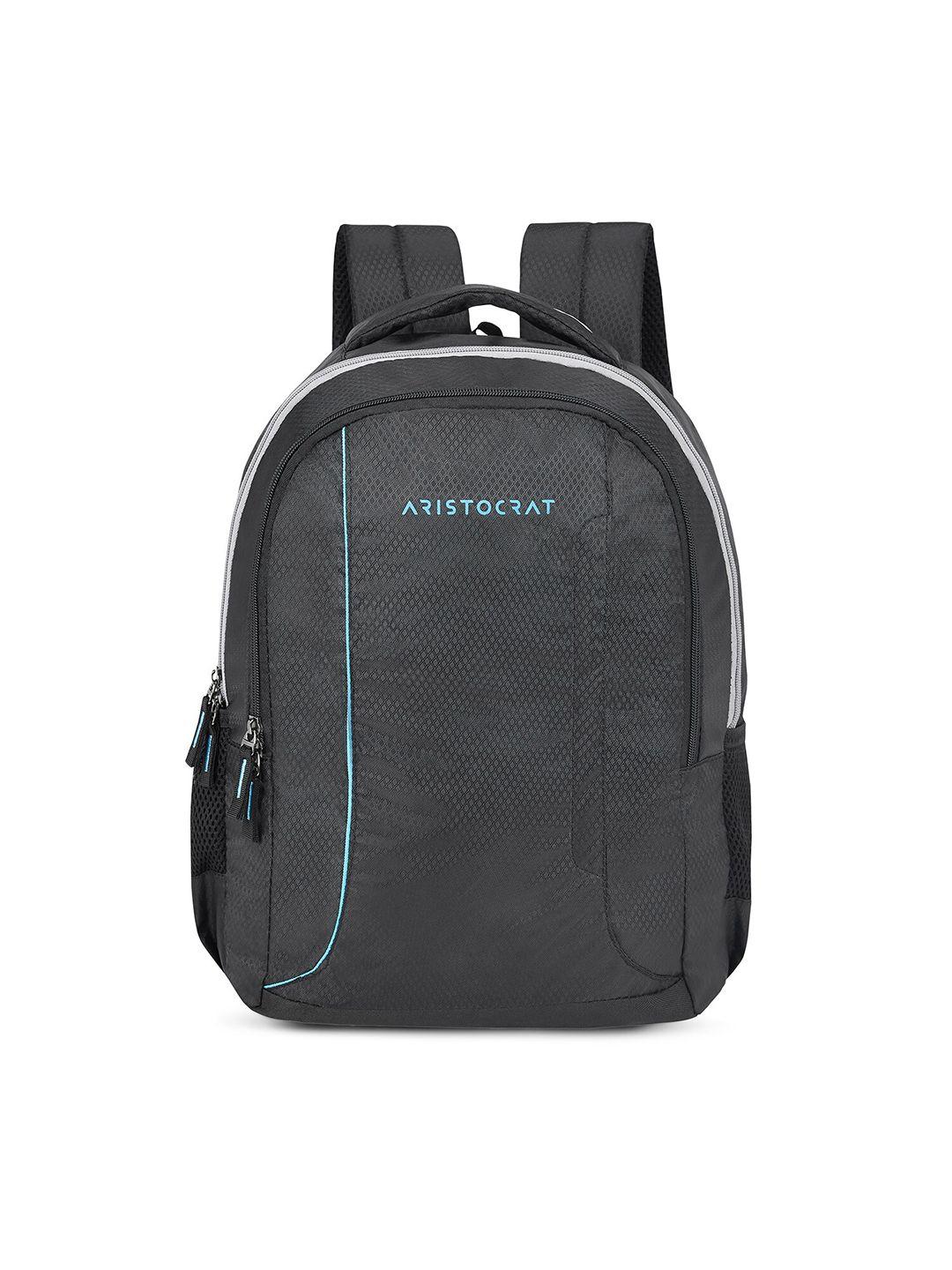 aristocrat unisex black & blue backpack