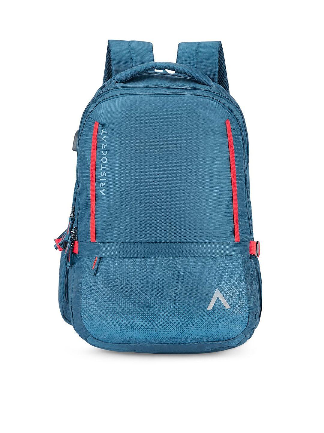 aristocrat unisex blue & red backpack