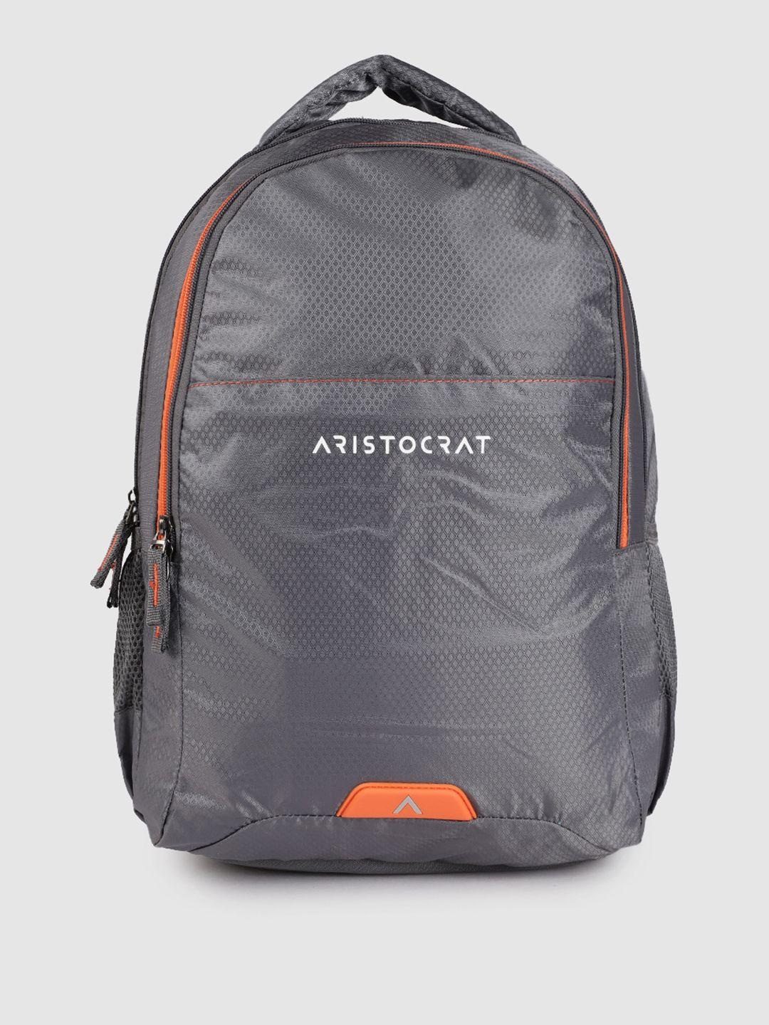 aristocrat unisex grey backpack