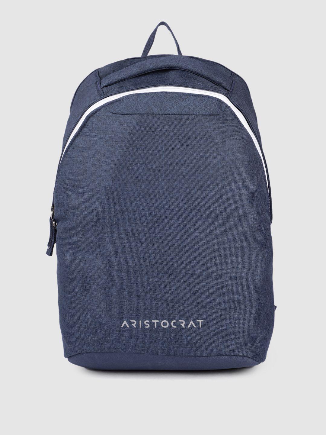 aristocrat unisex navy blue zeal laptop backpack