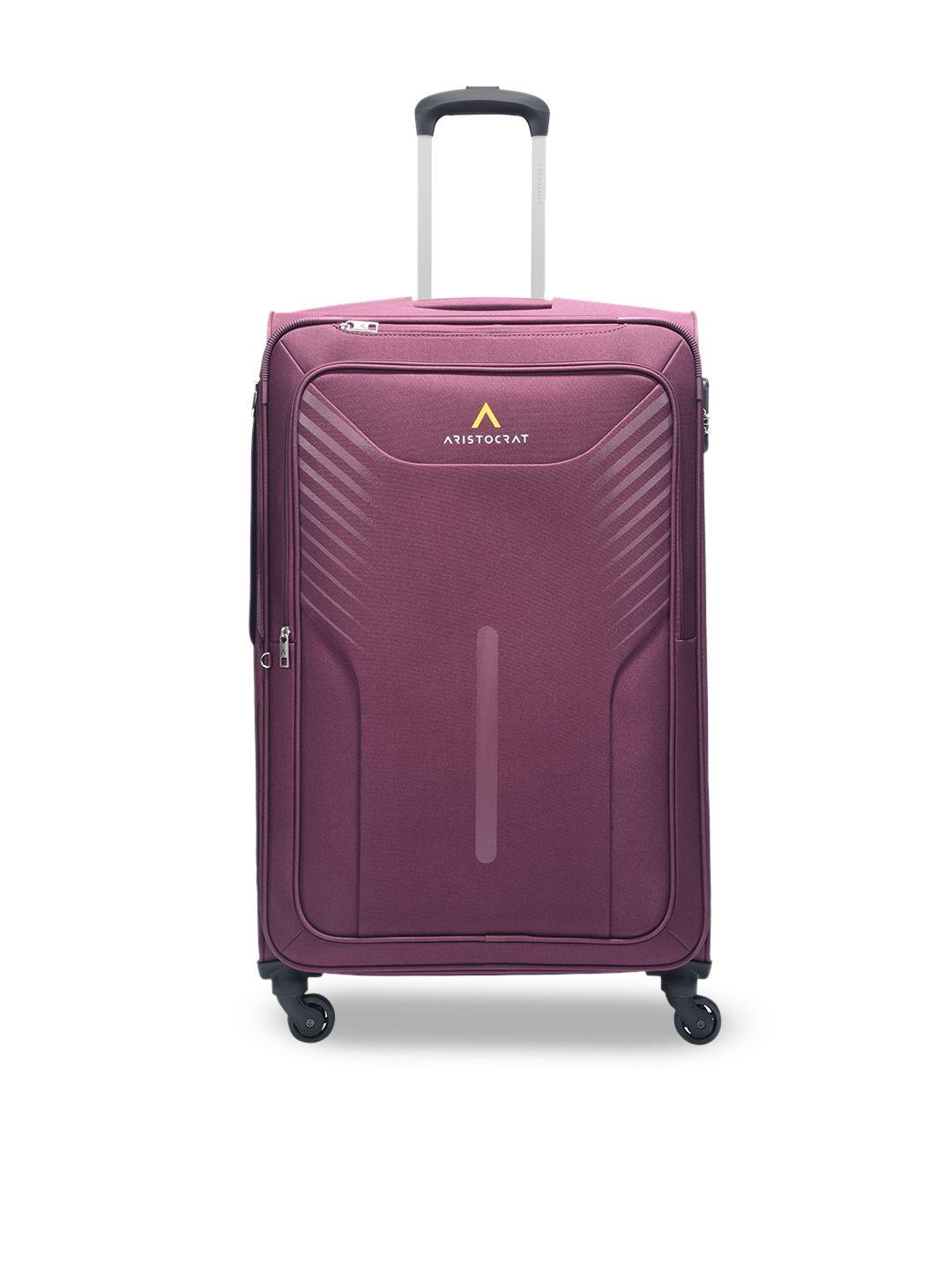 aristocrat unisex skyway str 69 medium luggage trolley suitcase