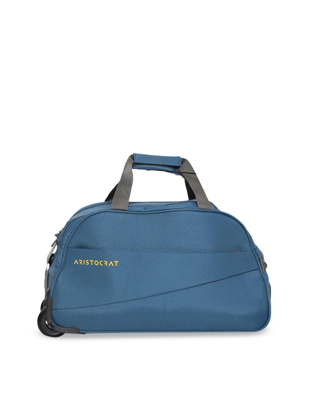 aristocrat unisex teal solid cabin trolley bag