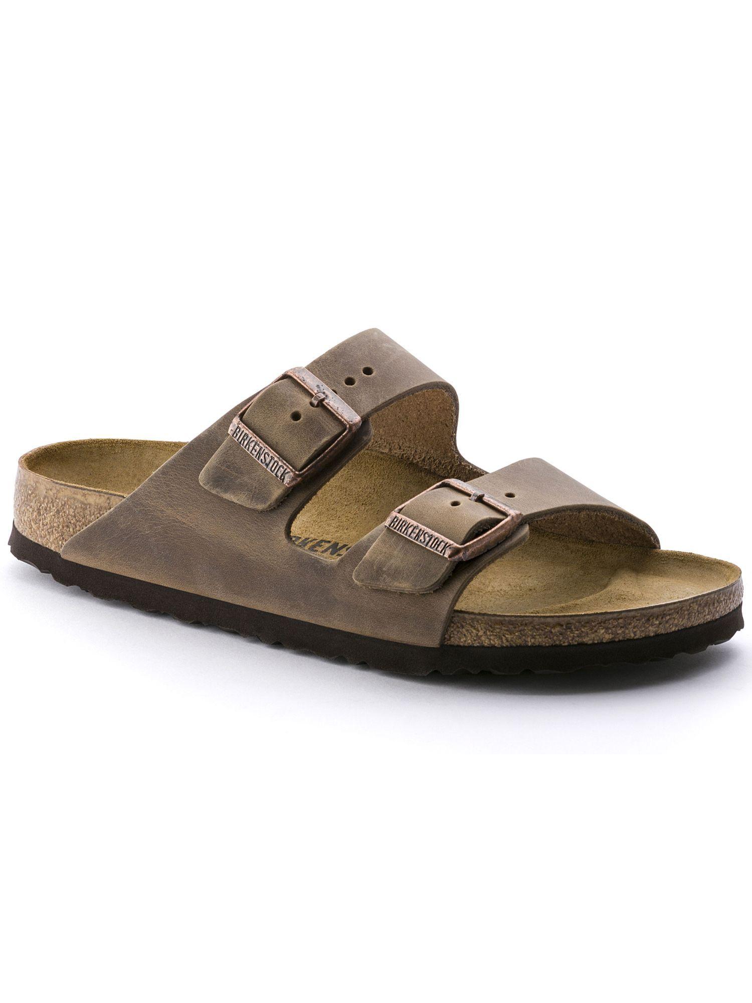 arizona oiled leather narrow width brown sandals