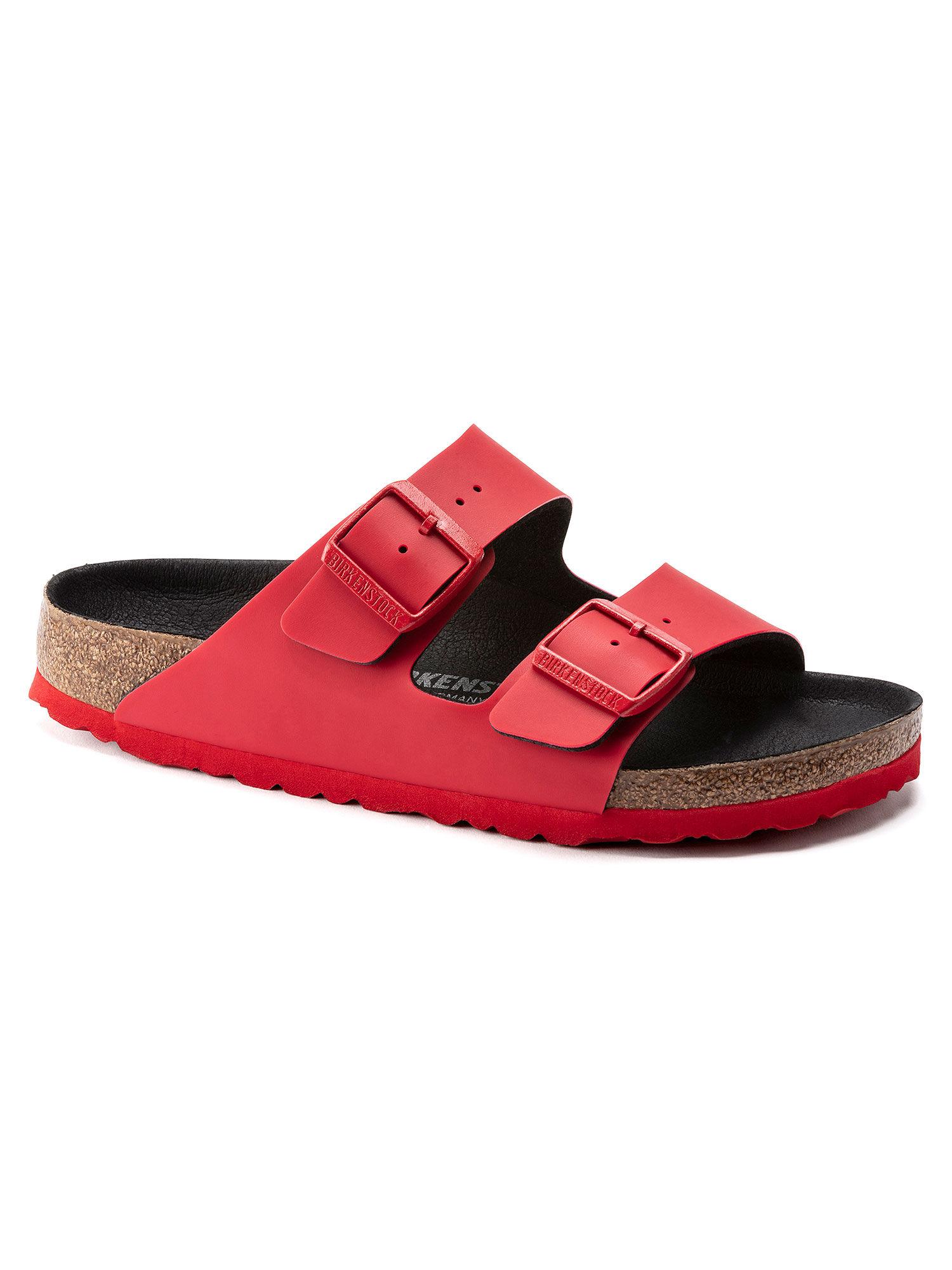 arizona icy active red narrow unisex sliders