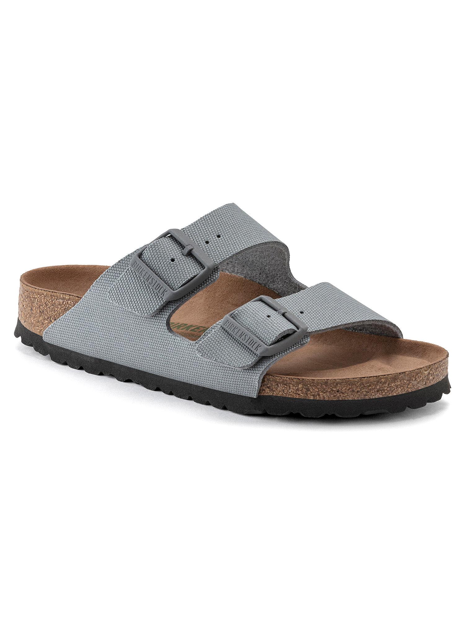 arizona vegan men gray regular width men two-strap sandals