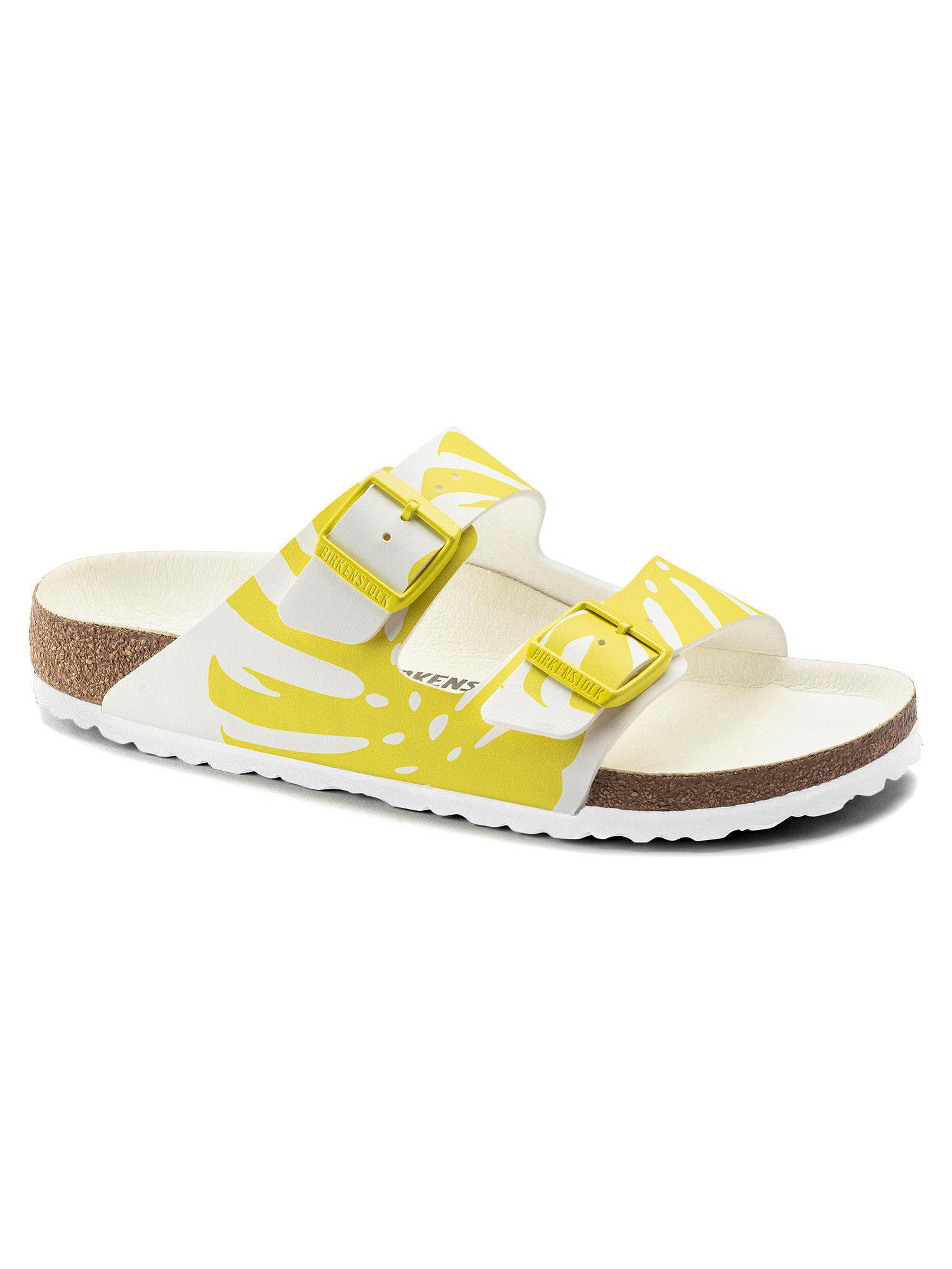 arizona yellow narrow width unisex two-strap sandals