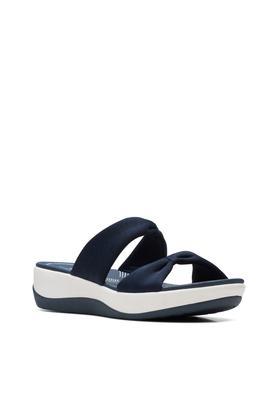 arla coast fabric casual wear women's sandals - navy