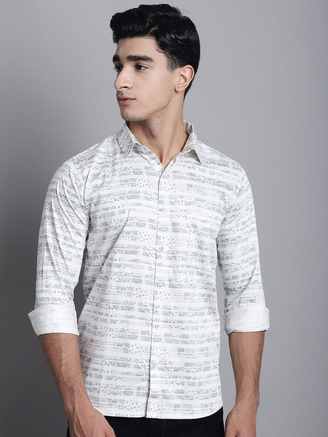 armaan ethnic printed original cotton satin casual shirt