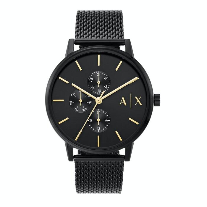 armani exchange black watch ax2716