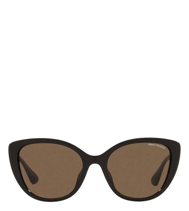 armani exchange brown urban attitude cat eye sunglasses for women